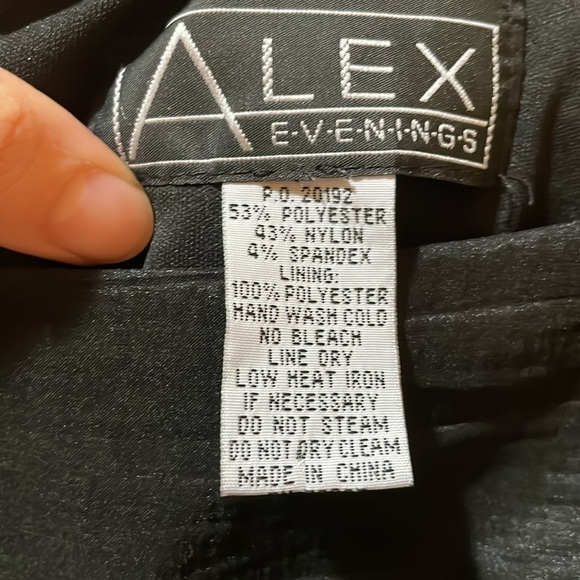 Womens Alex Evenings Taffeta Crinkled Dress - Picture 4 of 8